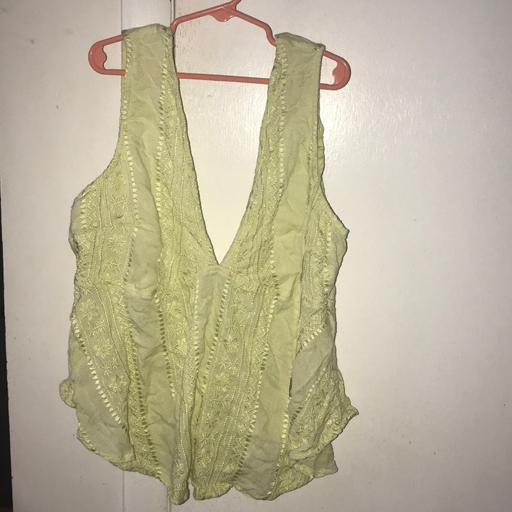 Free people yellow tank